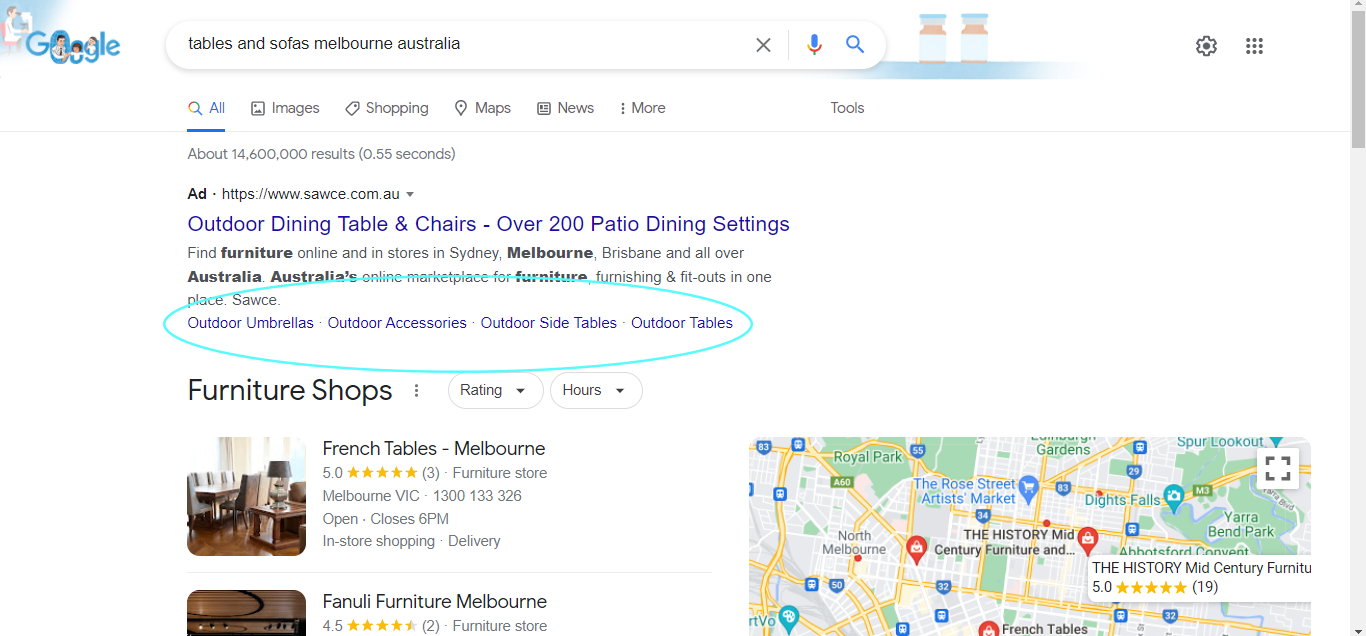 Google Ads Extension example