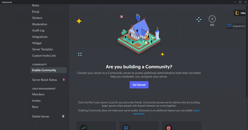 Enable community and get started