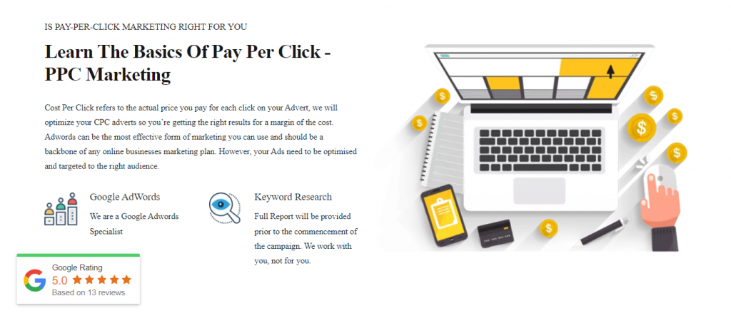 Digital Bond's Pay Per Click Services Page