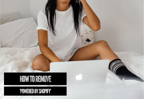 How to remove powered by shopify