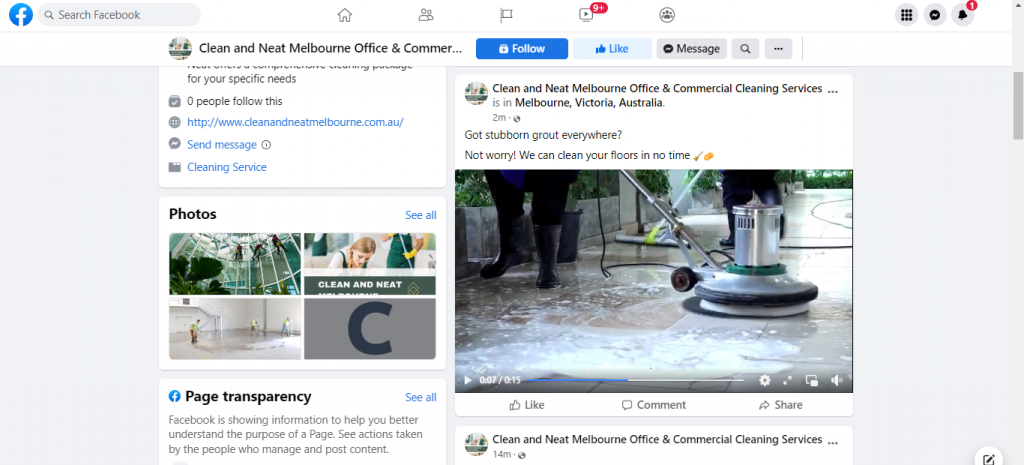 Video post about Grout Cleaning from Clean and Neat Melbourne VIC's Facebook Page