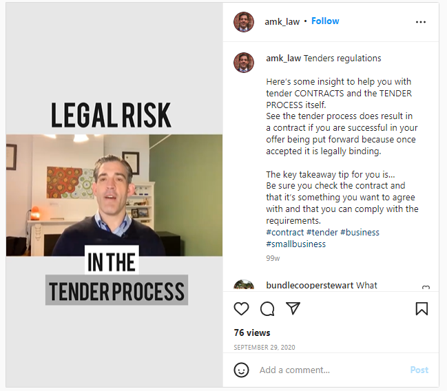 AMK Law's Instagram Reel