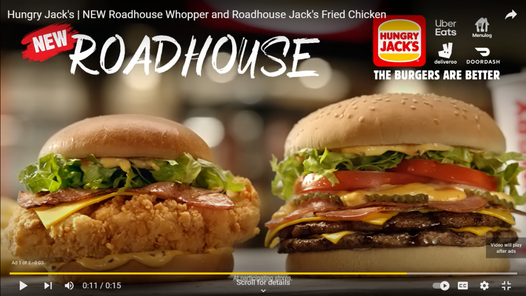 Hungry's Jacks YouTube Ad