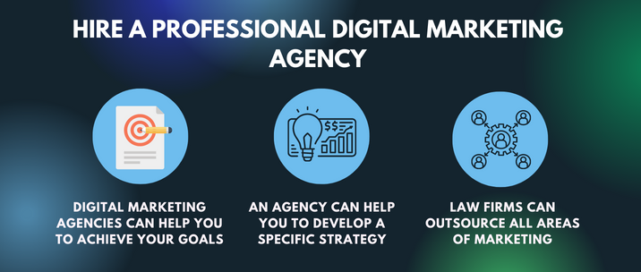 digital marketing agencies can help you to achieve your goals, an agency can help you to develop a specific strategy, and law firms can outsource all areas of marketing