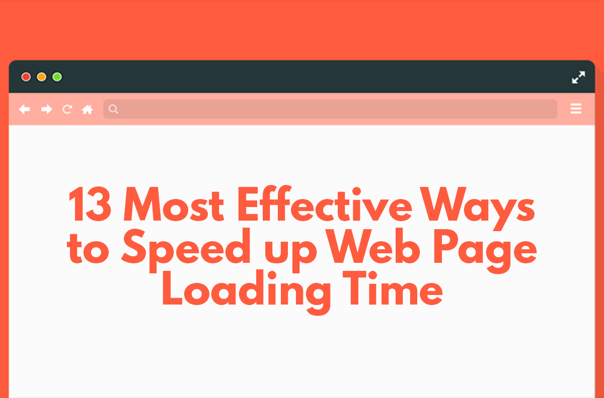 Speed Up Web Page Loading Time