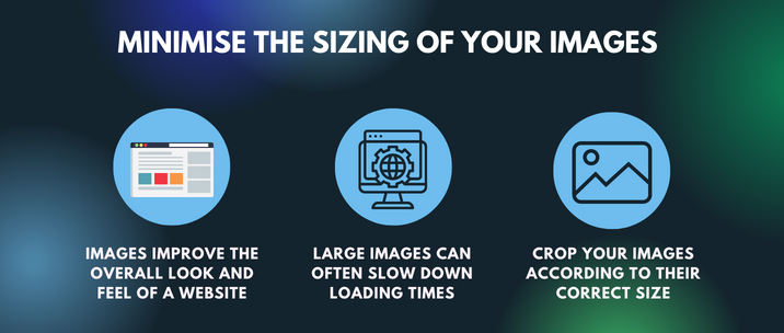 images improve the overall look and feel of a website, large images can often slow down loading times and crop your images according to their correct size