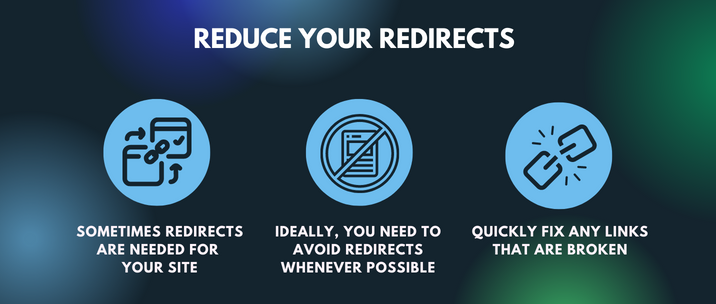 sometimes redirects are needed for your site, ideally, you need to avoid redirects whenever possible and quickly fix any links that are broken