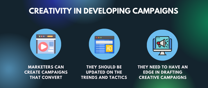 marketers can create campaigns that convert, they should be updated on the trends and tactics and they need to have an edge in drafting creative campaigns